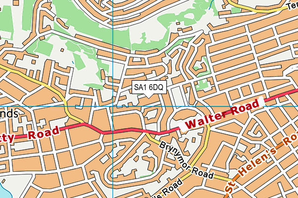 SA1 6DQ map - OS VectorMap District (Ordnance Survey)