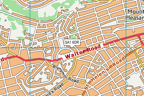 Ffynone House School Trust map (SA1 6DR) - OS VectorMap District (Ordnance Survey)
