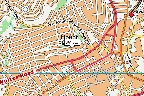 SA1 6EJ map - OS VectorMap District (Ordnance Survey)