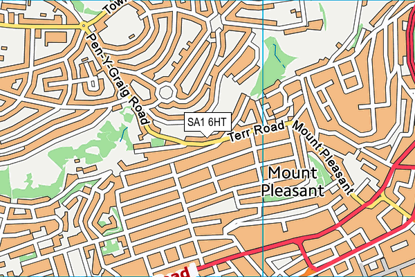 SA1 6HT map - OS VectorMap District (Ordnance Survey)