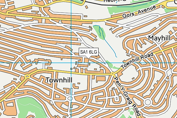 SA1 6LG map - OS VectorMap District (Ordnance Survey)