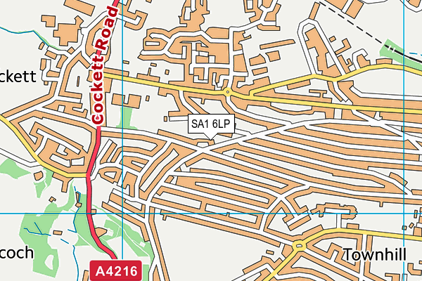 SA1 6LP map - OS VectorMap District (Ordnance Survey)