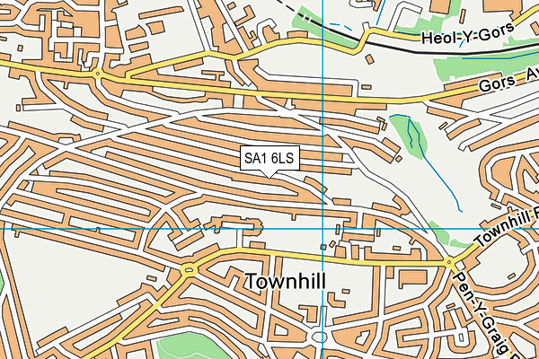 SA1 6LS map - OS VectorMap District (Ordnance Survey)