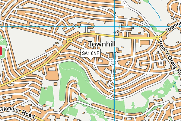 SA1 6NF map - OS VectorMap District (Ordnance Survey)