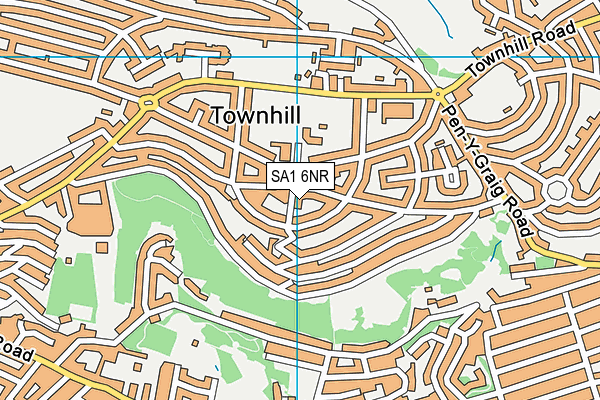 SA1 6NR map - OS VectorMap District (Ordnance Survey)