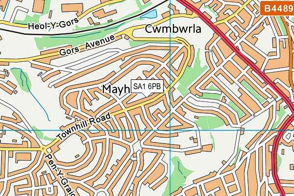 SA1 6PB map - OS VectorMap District (Ordnance Survey)