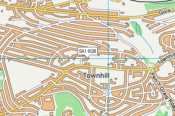 SA1 6QB map - OS VectorMap District (Ordnance Survey)