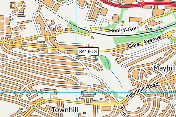 SA1 6QG map - OS VectorMap District (Ordnance Survey)