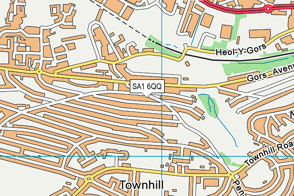 SA1 6QQ map - OS VectorMap District (Ordnance Survey)