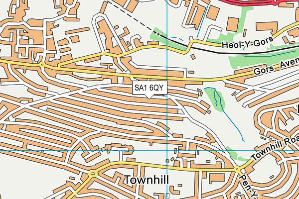 SA1 6QY map - OS VectorMap District (Ordnance Survey)