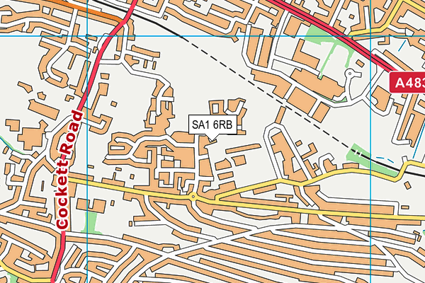 SA1 6RB map - OS VectorMap District (Ordnance Survey)