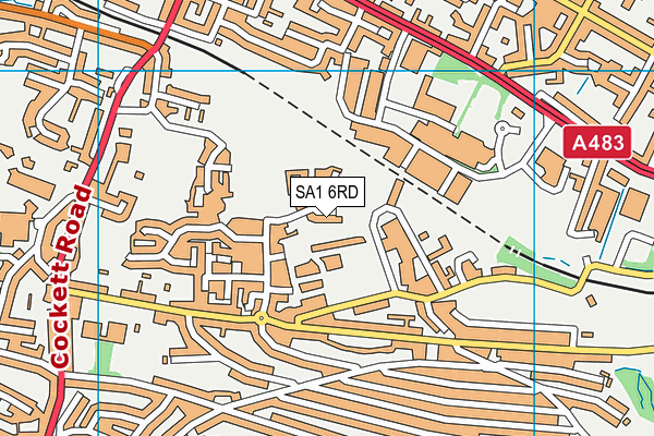 SA1 6RD map - OS VectorMap District (Ordnance Survey)
