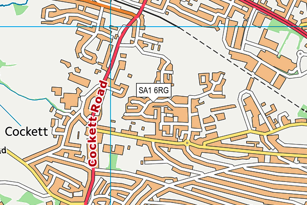 SA1 6RG map - OS VectorMap District (Ordnance Survey)