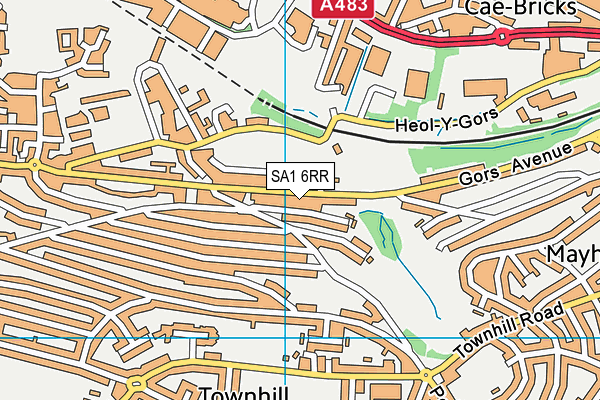 SA1 6RR map - OS VectorMap District (Ordnance Survey)