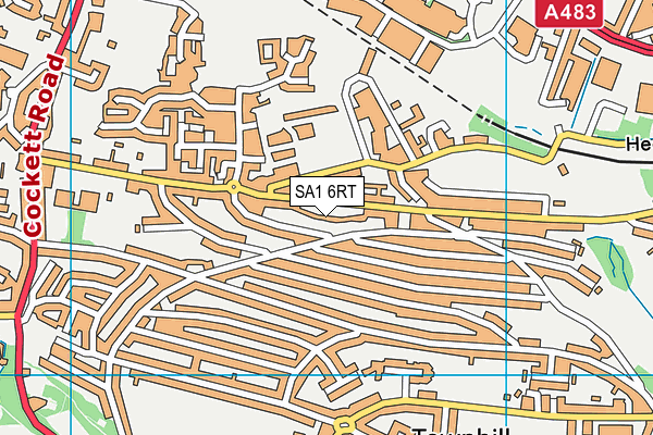 SA1 6RT map - OS VectorMap District (Ordnance Survey)