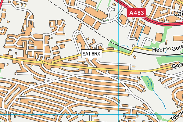 SA1 6RX map - OS VectorMap District (Ordnance Survey)