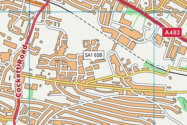 SA1 6SB map - OS VectorMap District (Ordnance Survey)