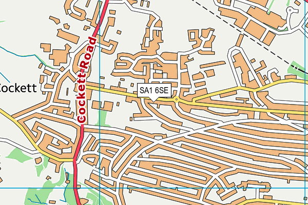 SA1 6SE map - OS VectorMap District (Ordnance Survey)