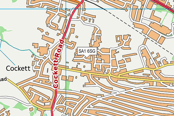 SA1 6SG map - OS VectorMap District (Ordnance Survey)