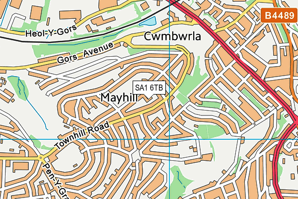 SA1 6TB map - OS VectorMap District (Ordnance Survey)