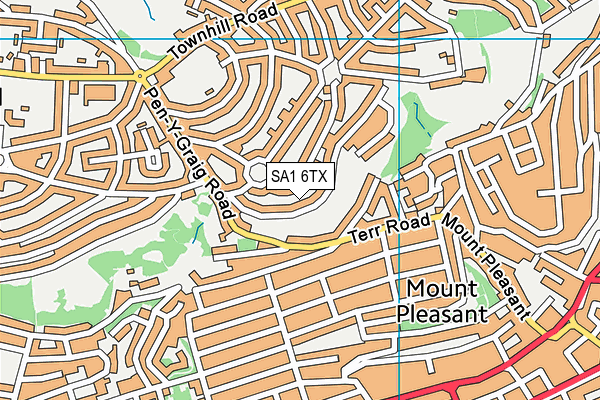 Sea View Community Primary School map (SA1 6TX) - OS VectorMap District (Ordnance Survey)