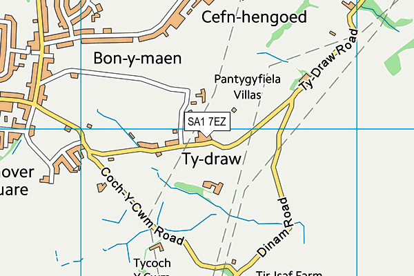 SA1 7EZ map - OS VectorMap District (Ordnance Survey)
