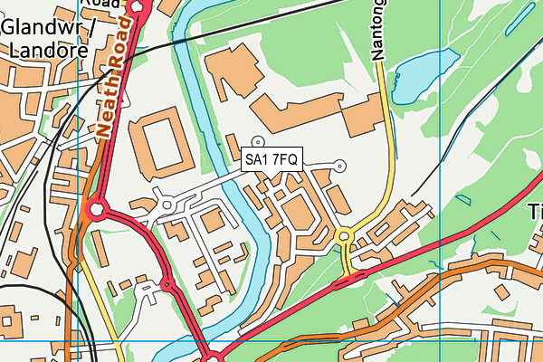 SA1 7FQ map - OS VectorMap District (Ordnance Survey)