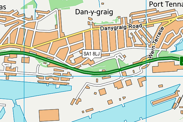 SA1 8LJ map - OS VectorMap District (Ordnance Survey)