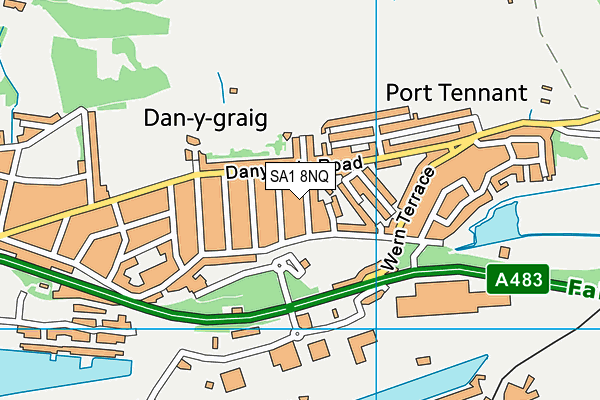 SA1 8NQ map - OS VectorMap District (Ordnance Survey)