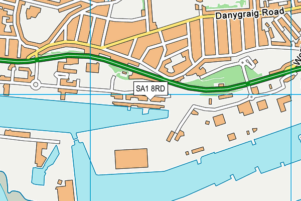 SA1 8RD map - OS VectorMap District (Ordnance Survey)