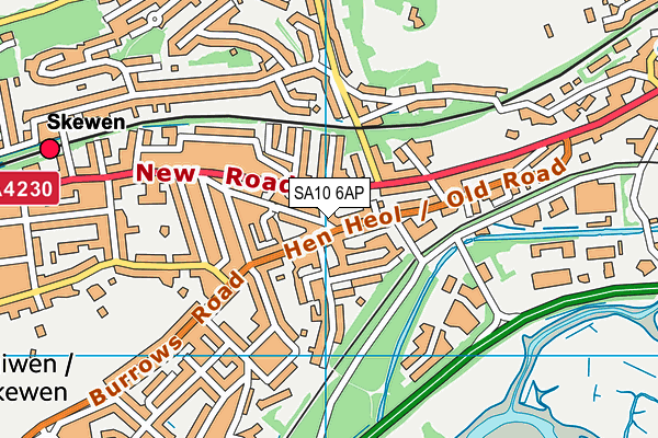 SA10 6AP map - OS VectorMap District (Ordnance Survey)