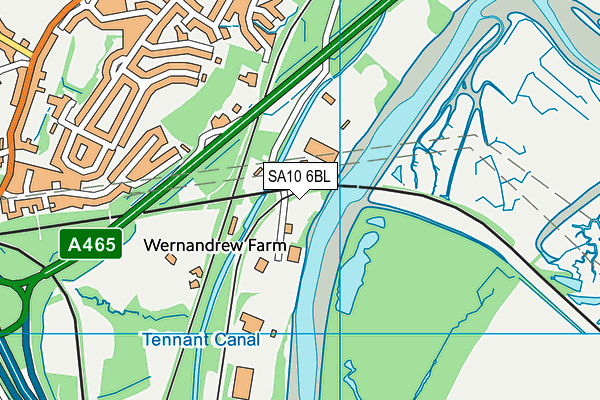 SA10 6BL map - OS VectorMap District (Ordnance Survey)
