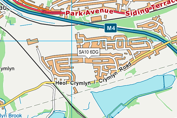 SA10 6DG map - OS VectorMap District (Ordnance Survey)