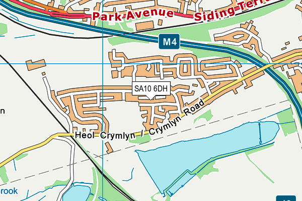 SA10 6DH map - OS VectorMap District (Ordnance Survey)