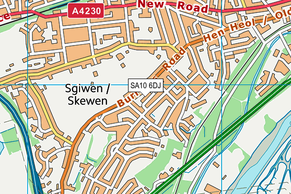 SA10 6DJ map - OS VectorMap District (Ordnance Survey)