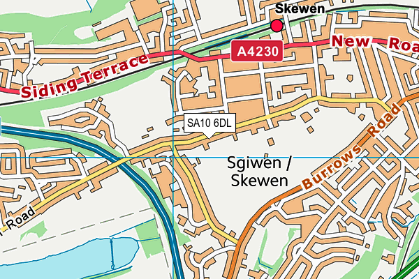 SA10 6DL map - OS VectorMap District (Ordnance Survey)