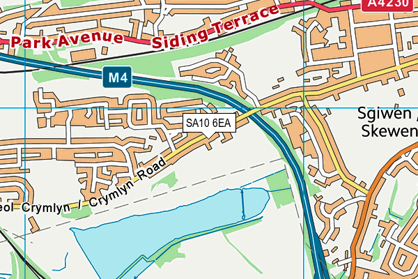 SA10 6EA map - OS VectorMap District (Ordnance Survey)