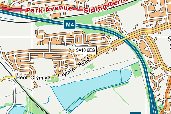 SA10 6EG map - OS VectorMap District (Ordnance Survey)