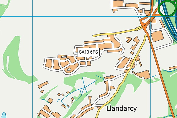 SA10 6FS map - OS VectorMap District (Ordnance Survey)