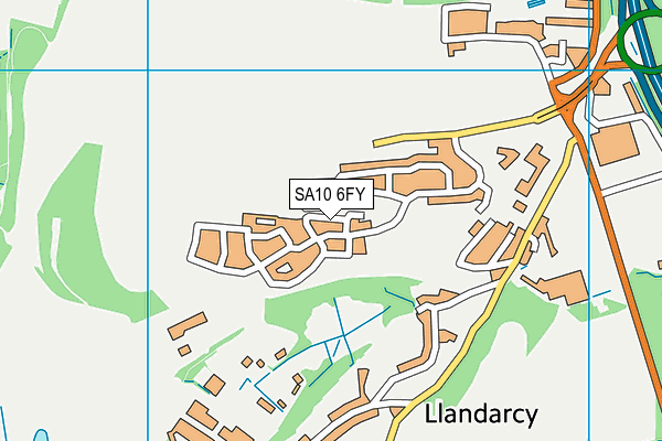 SA10 6FY map - OS VectorMap District (Ordnance Survey)