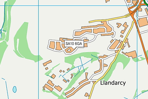 SA10 6GA map - OS VectorMap District (Ordnance Survey)