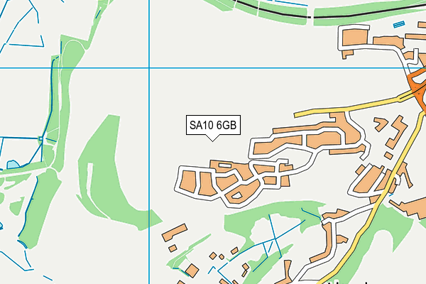 SA10 6GB map - OS VectorMap District (Ordnance Survey)