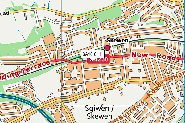 SA10 6HH map - OS VectorMap District (Ordnance Survey)