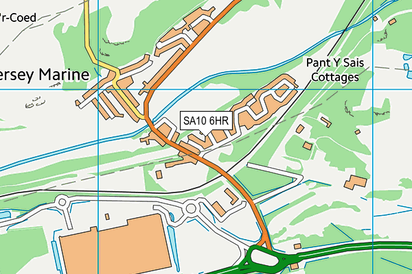 SA10 6HR map - OS VectorMap District (Ordnance Survey)