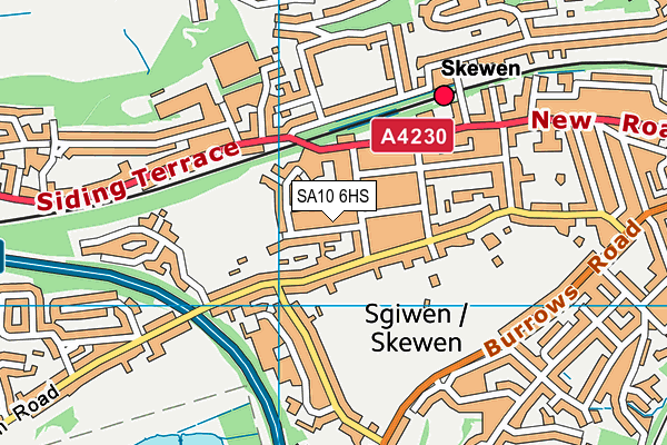 SA10 6HS map - OS VectorMap District (Ordnance Survey)