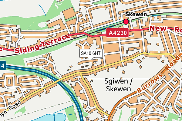 SA10 6HT map - OS VectorMap District (Ordnance Survey)