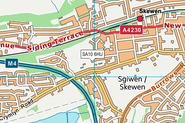 SA10 6HU map - OS VectorMap District (Ordnance Survey)