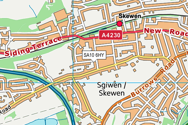 SA10 6HY map - OS VectorMap District (Ordnance Survey)