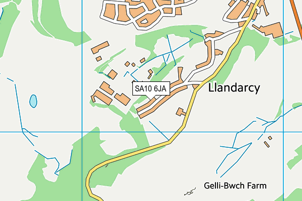 SA10 6JA map - OS VectorMap District (Ordnance Survey)