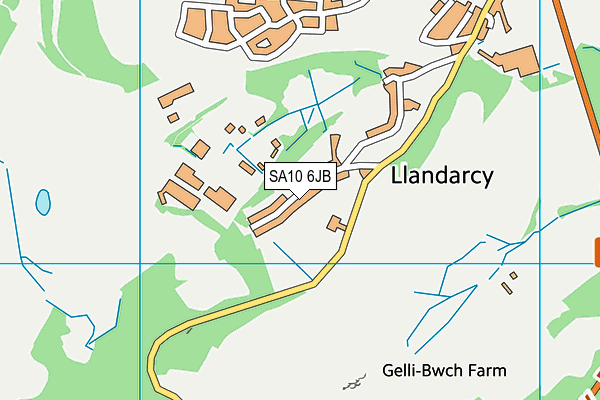 SA10 6JB map - OS VectorMap District (Ordnance Survey)